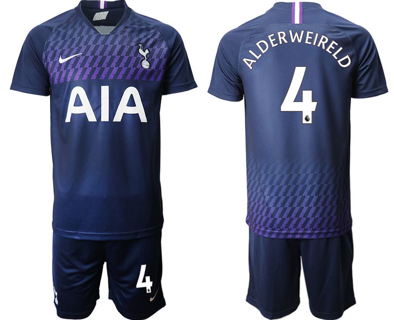 Men 2019-2020 club Tottenham Hotspur away #4 blue Soccer Jerseys->->Soccer Club Jersey